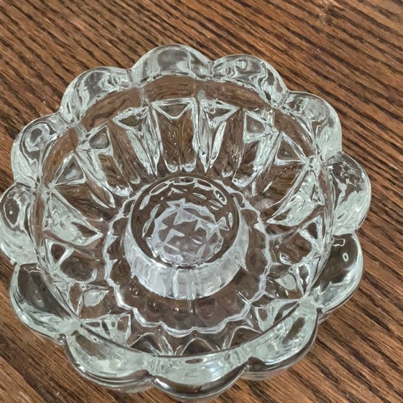 Vintage Princess House candlestick holder. 1970s. Lead crystal. 1” & 2” candle - Picture 3 of 3